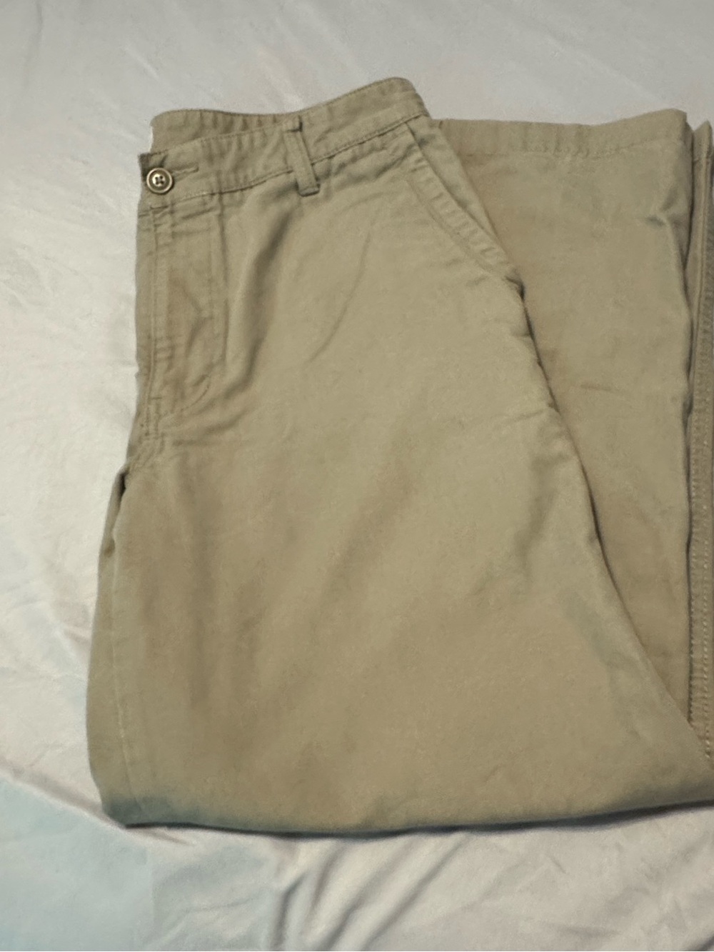 Dockers Men’s Khaki Pants Size 34x30 - Light Tan Flat Front Casual Chinos